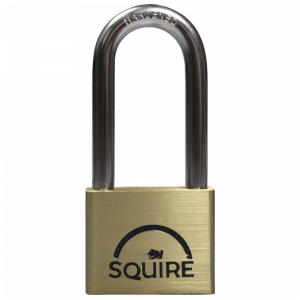 SQUIRE Lion Range Brass Long Shackle Padlocks - KEY NO. 24342 LN5/2.5 KA1