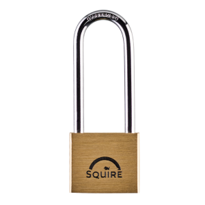 SQUIRE Lion Range Brass Long Shackle Padlocks - 40mm KD Visi